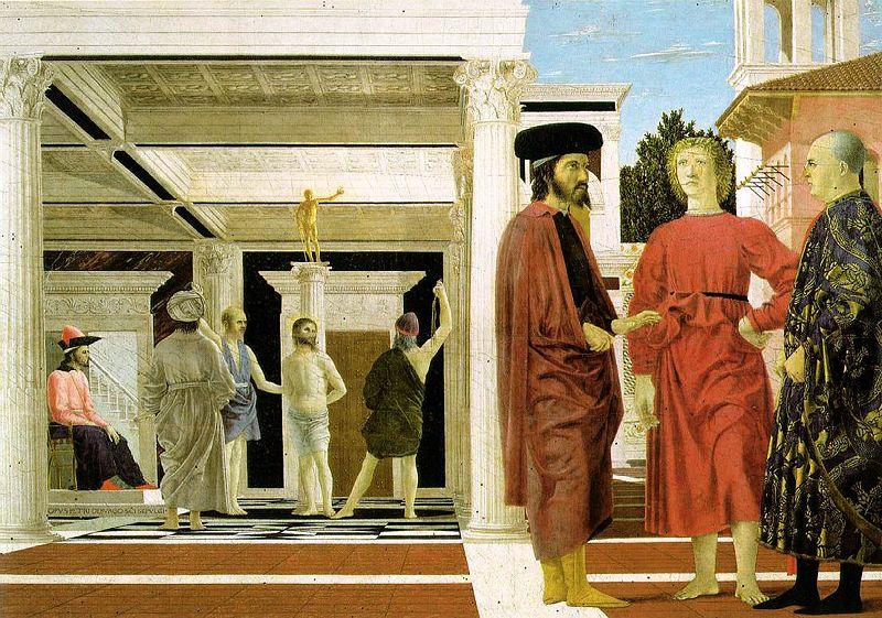 Piero della Francesca Flagellation of Christ oil painting image